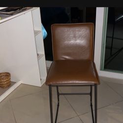 faux Leather Bar Stool