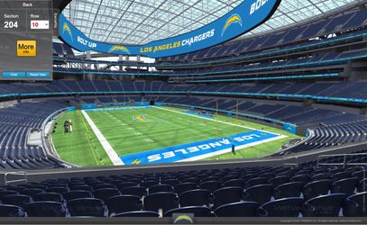Arizona Cardinals vs Chargers - 200 for pair at SoFi