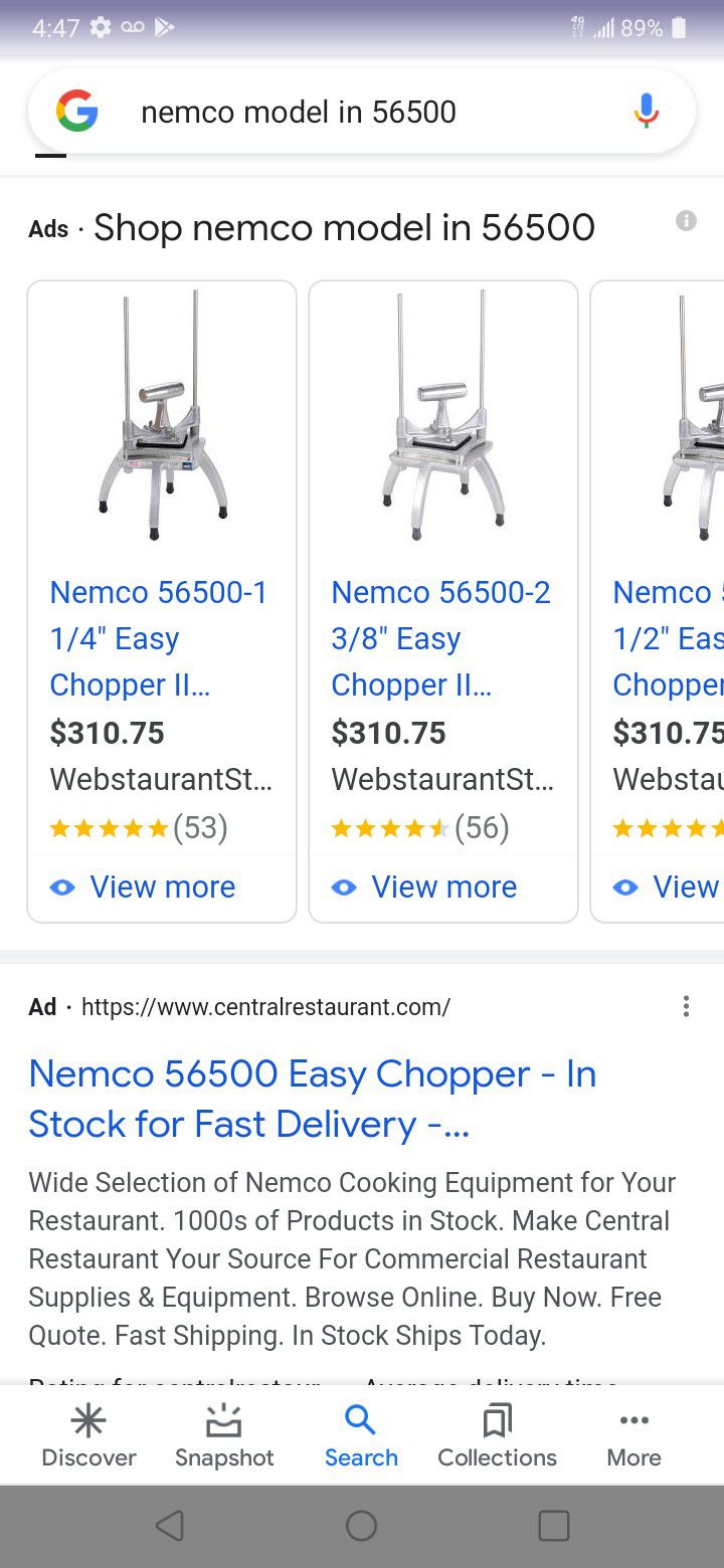 Nemco 56500-1 1/4 Easy Chopper II Vegetable Dicer