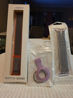 Apple Watch Bands and Air Tag Holder Bundle