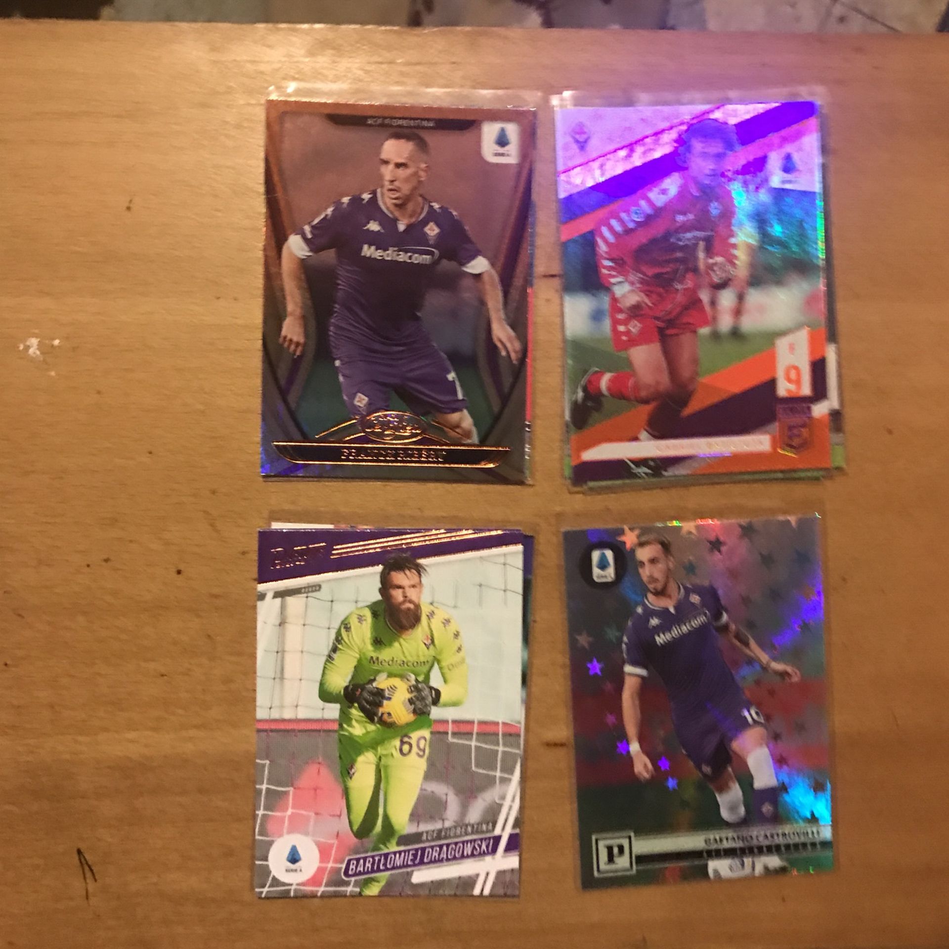 ACF FIORENTINA 8 CARD TEAM LOT 