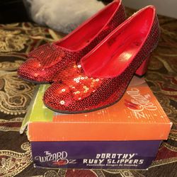 FREE Dorothy Red Slippers SIZE 7/8