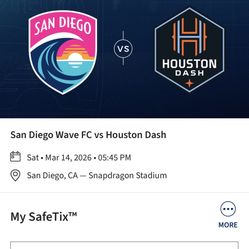 2 Tickets San Diego Wave 3/14
