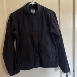 Columbia Womens S Black Full-Zip Performance Fleece Jacket 