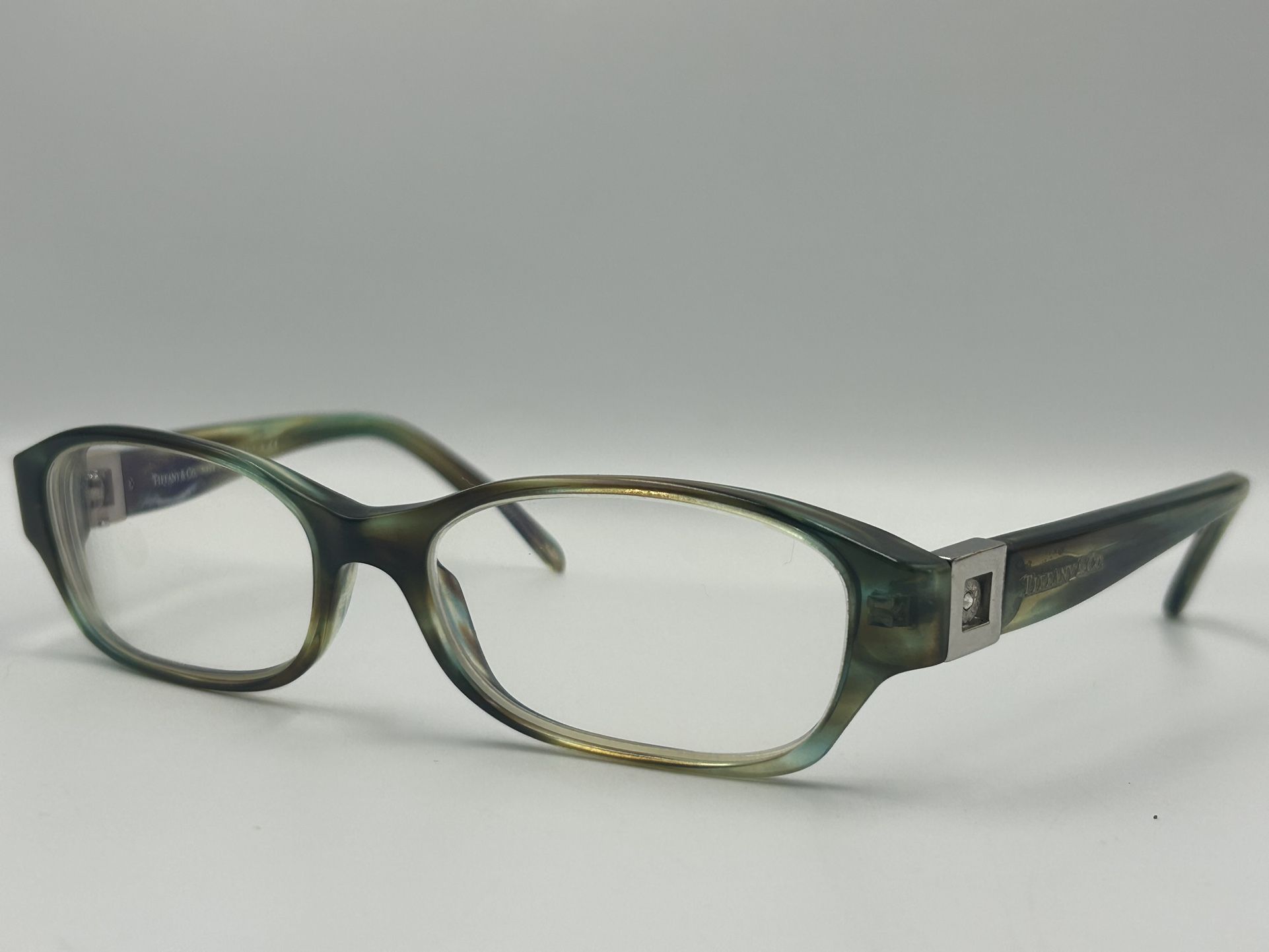 Tiffany & Co. Eyeglasses TF 2041-B 8124 Ocean Turquoise Crystals Italy 52-16 135