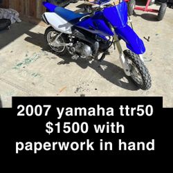 2008 Yamaha Ttr50 For Sale $1500 Obo