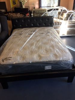 New full size bed with mattress $250