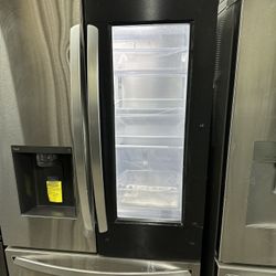lg refrigerator 36 w 24 d glass door