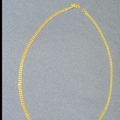 1 Left! Cuban Chain 18k Gold Plated 