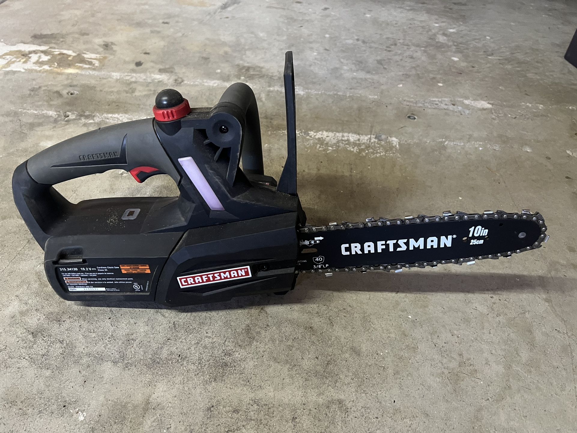 New Craftsman 10” Chain Saw Chainsaw 19.2V Tool Only
