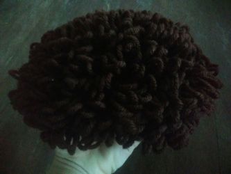 Cabbage patch Halloween costume knit wig
