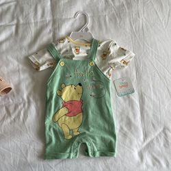 Baby Winnie The Pooh Outfit Brand New 6-9 Months 