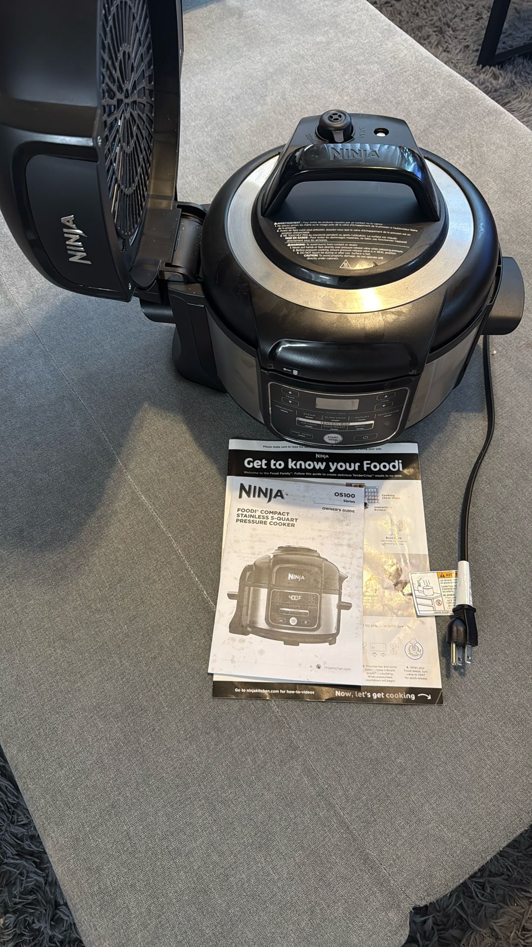 Ninja Foodi Compact Stainless 5quart Pressure Cooker And Air Fryer OS100