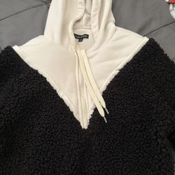 VS Pink Cropped Half Zip Hoodie