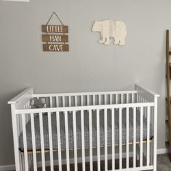 Baby Crib + Organic Mattress