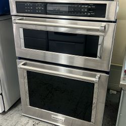 KITCHEN AID MICROWAVE OVEN COMBO 30”WIDE BUILT IN STAINLESS STEEL 