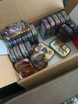 EMPTY  pokeballs and tins.