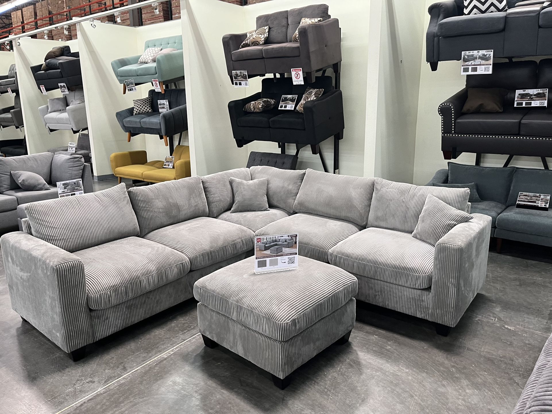 New Sectional Light gray