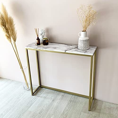 36" Faux Marble Console Table (2colors )