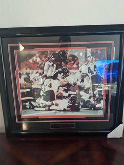 Walter Payton Signed Chicago Bears 26x29 Photo “Sweetness 16,726” Custom Framed Auto COA