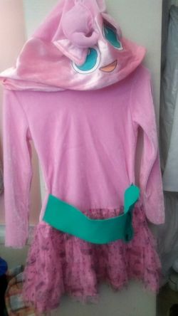 Pokemon Girls Jiggly Puff Hooded Costume 