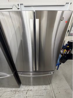 GE 36” stainless steel French door refrigerator