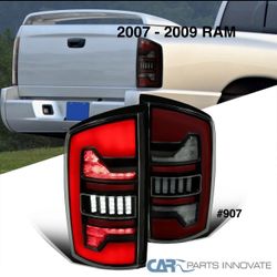 2007 To 2009 Dodge RAM 1500/2500/3500 Red LED Bar Tail Lights