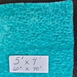 Turquoise Blanket  5 ft  X  4 ft