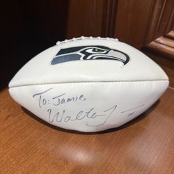 Seattle Seahawks Autographed Football – Walter Jones Signed