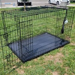 Brand New 48"x31"x33 Xxxl Dog Crate 2 Door Foldable Animal Cage With Tray Portable Kennel