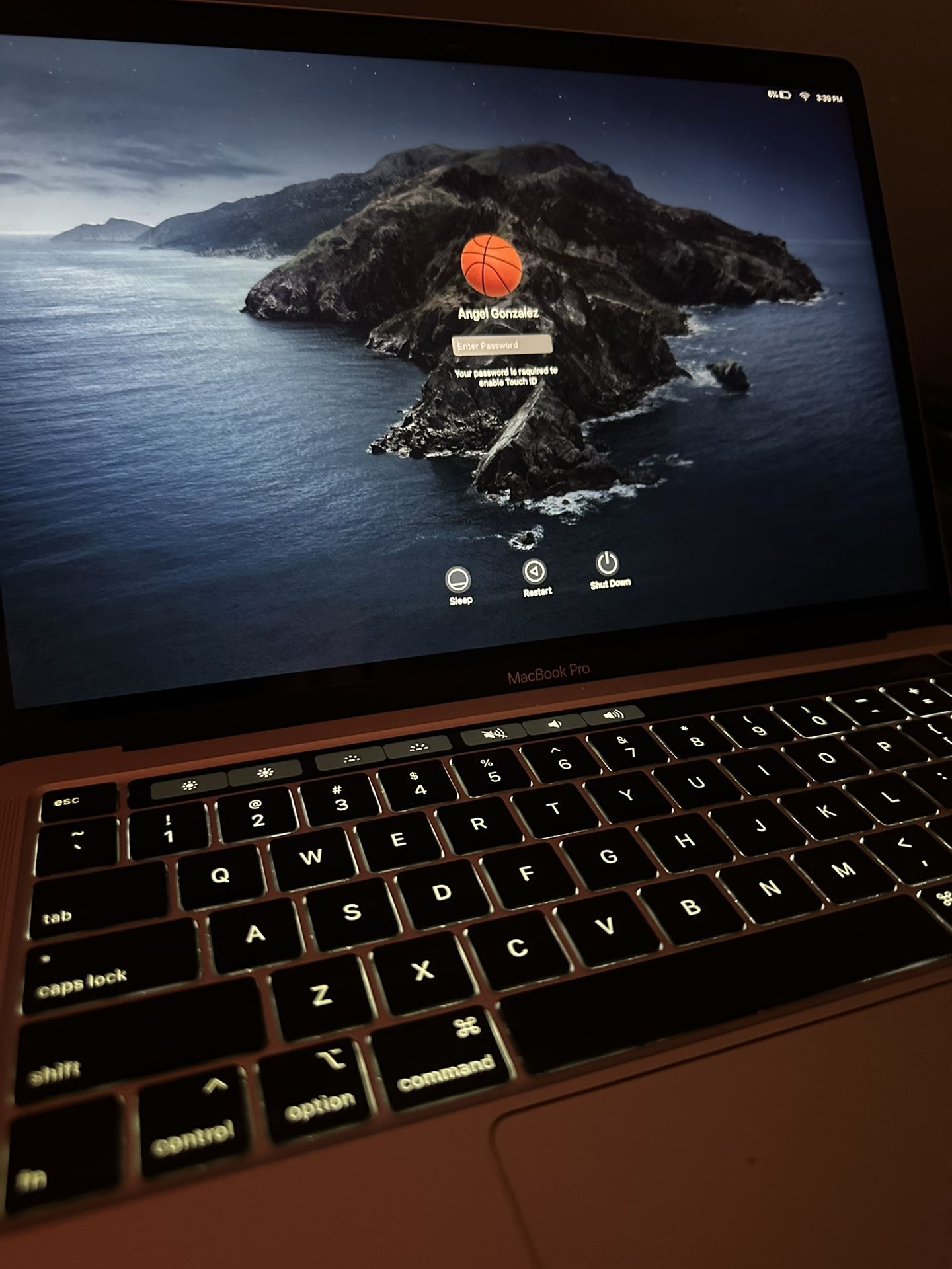 Macbook Pro with touch bar