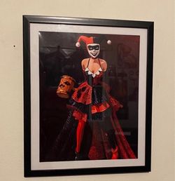 Harley Quinn In A Dress Custom Art Piece