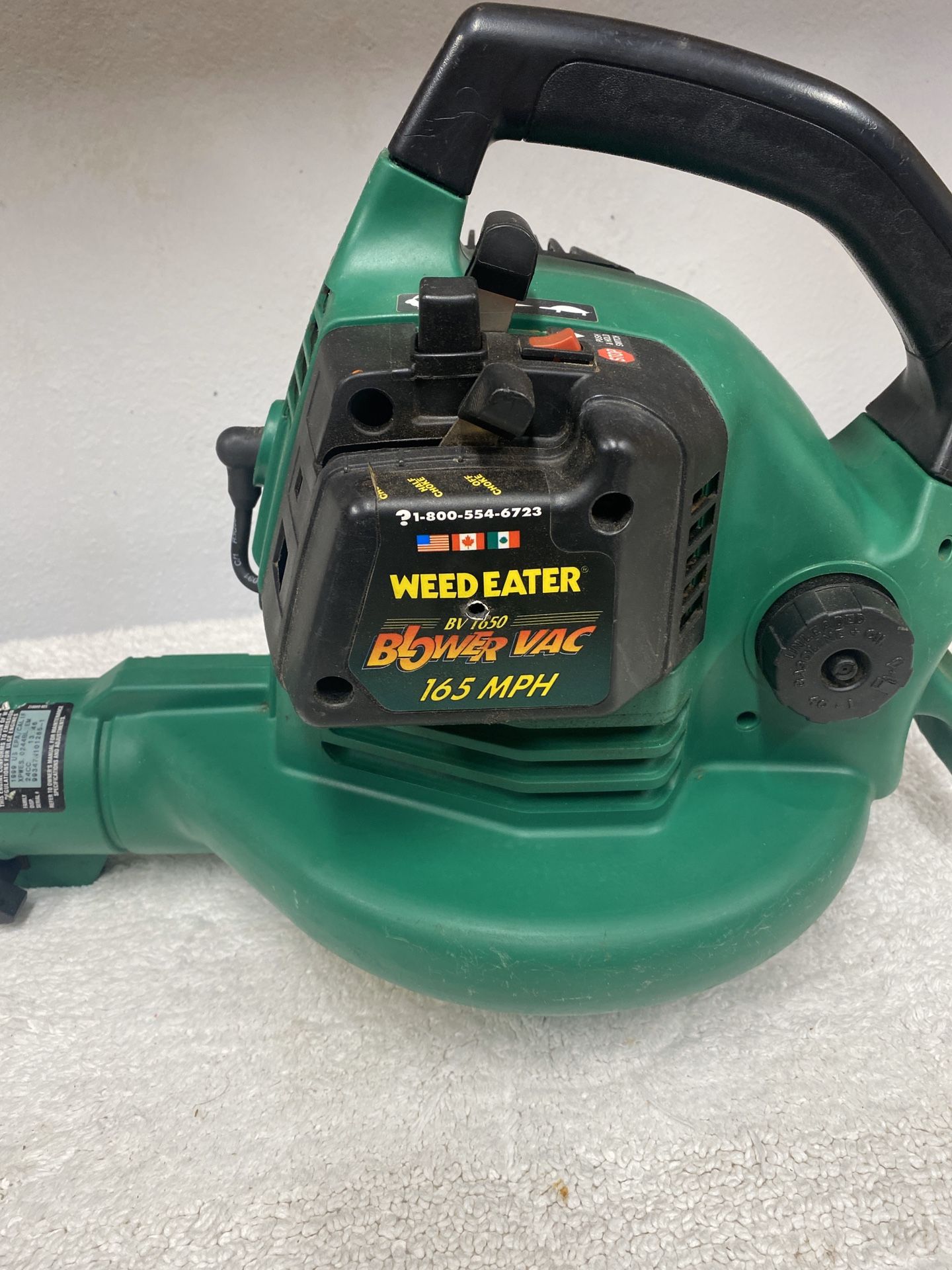 Weed Eater Gas Leaf Blower