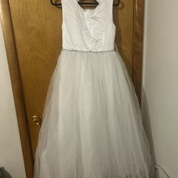 Communion/Flower Girl Dress White 