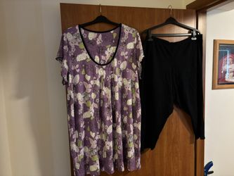 Carole Hochman 2 Piece Pajama / Daywear Set ( Top & Bottom) Size 3XL