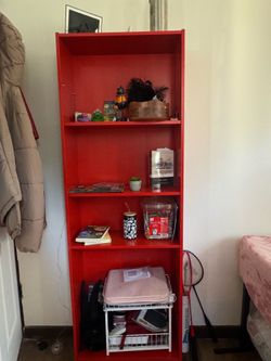 Red shelf