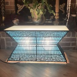 Ashro Zain Lighted Rattan Coffee Table