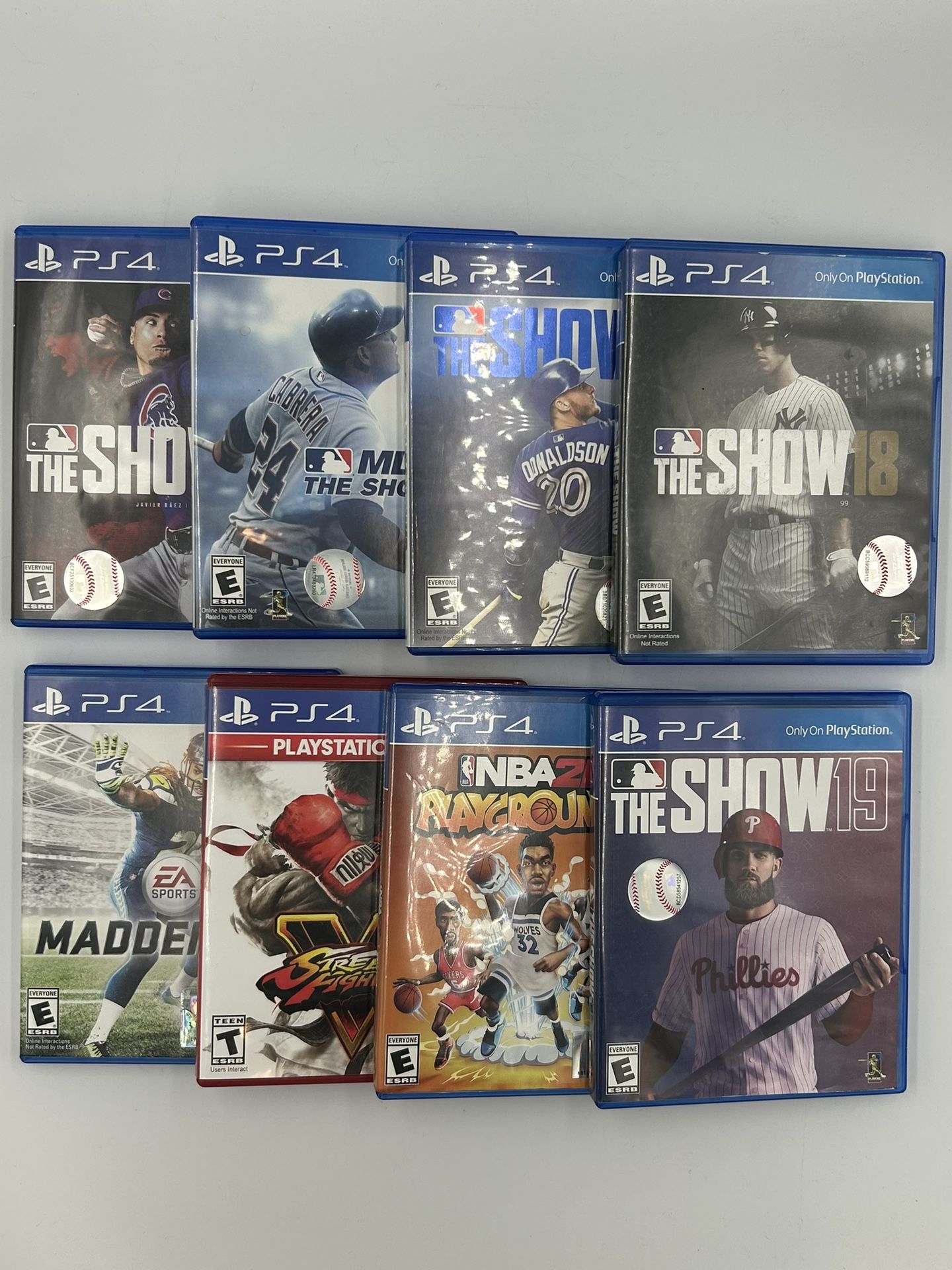Lot Of 8 PS4 Games