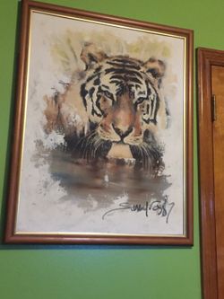 Tiger Drinking