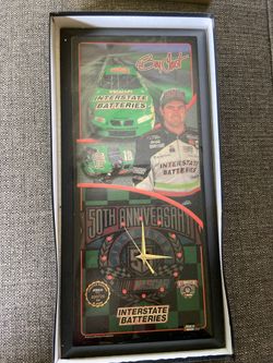 NASCAR vintage clock JEBCO limited edition. Bobby Labonte