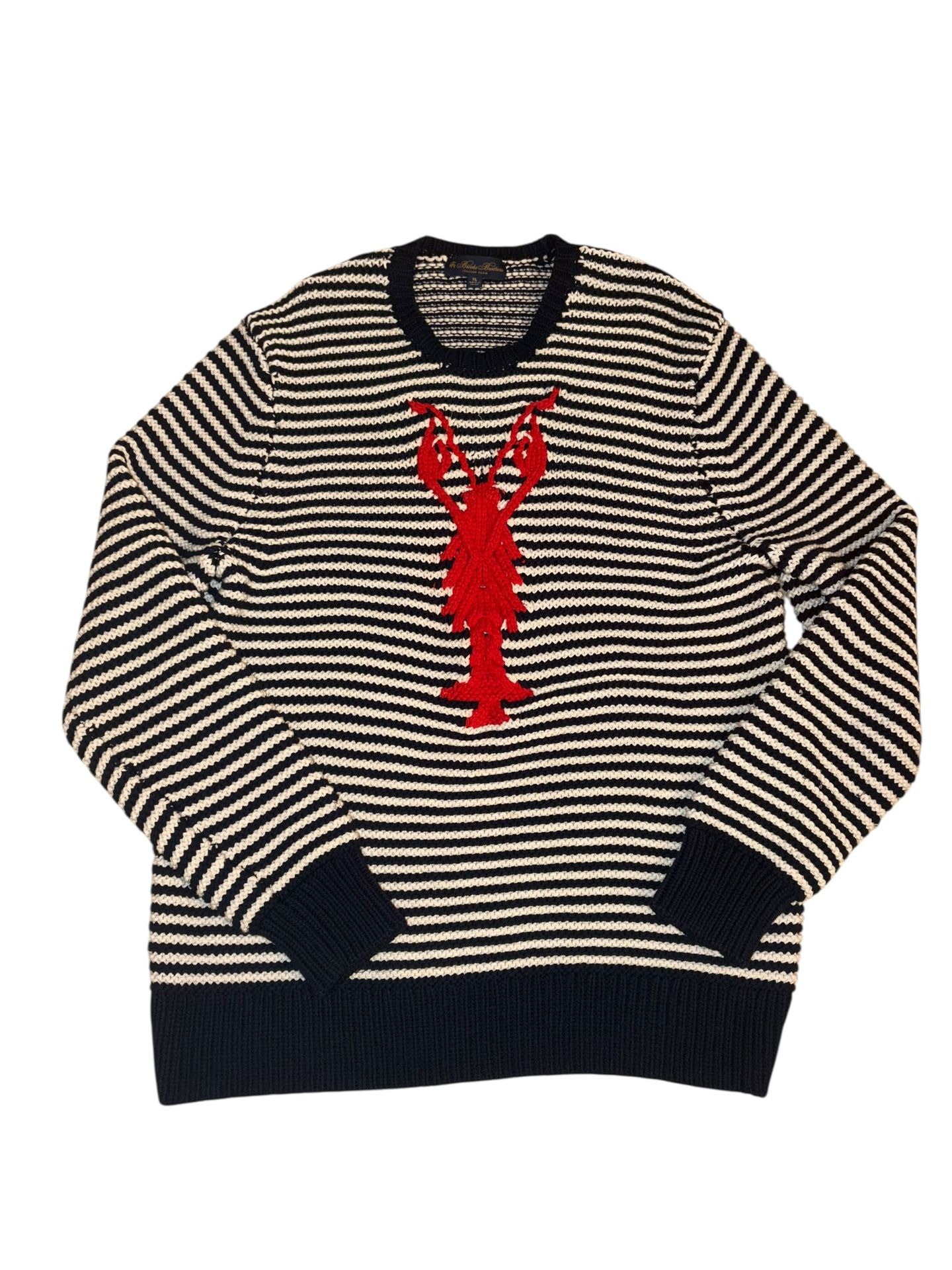 Brooks Brothers Lobster Mens XL Knit Sweater