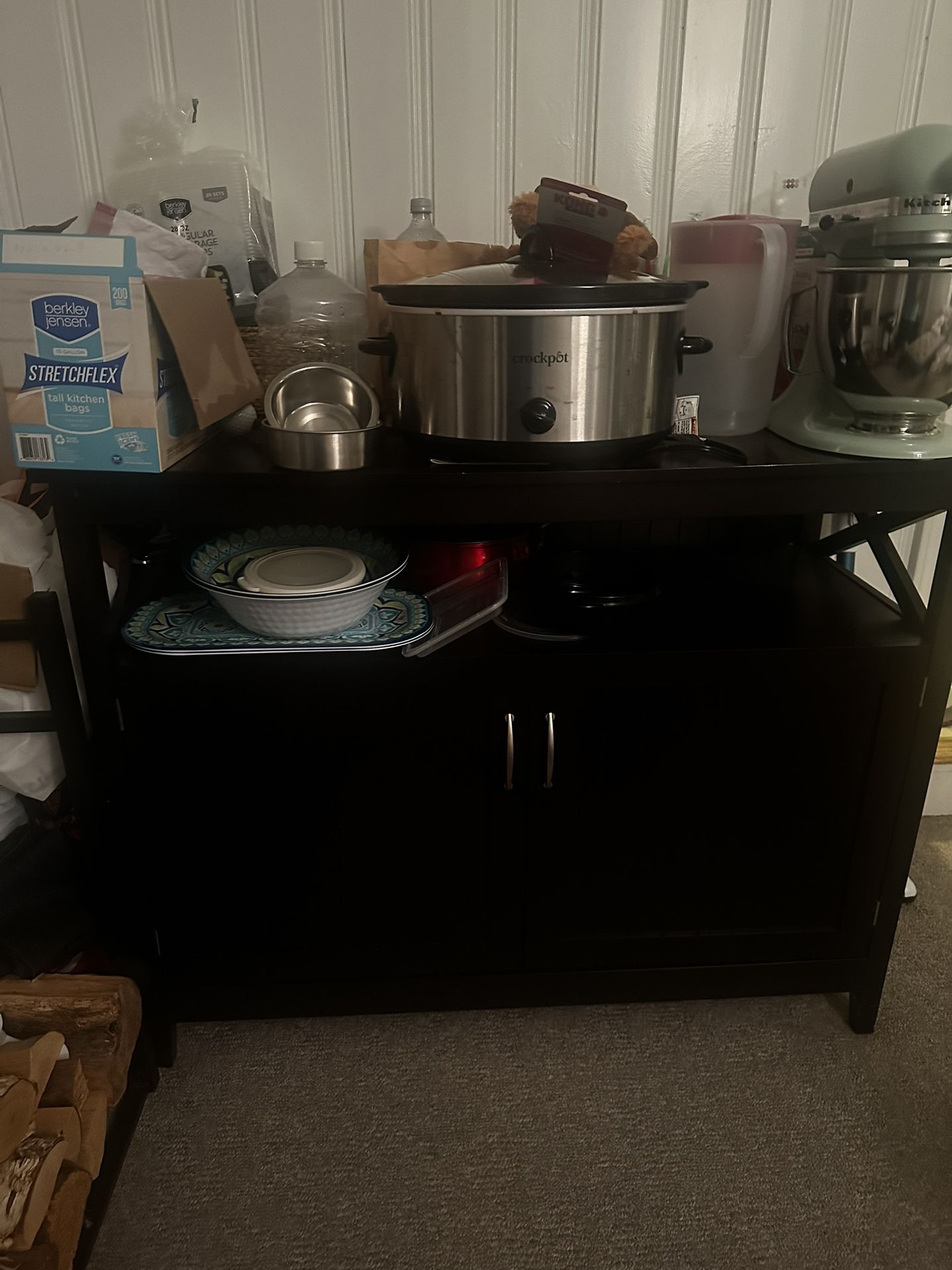 Large Dark Brown Cabinet