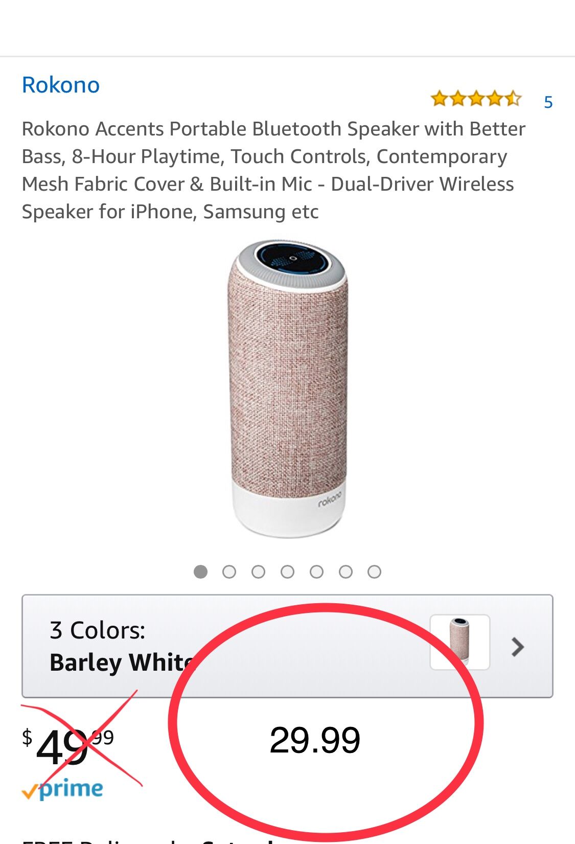 Rokono Accents Bluetooth Quality Speaker