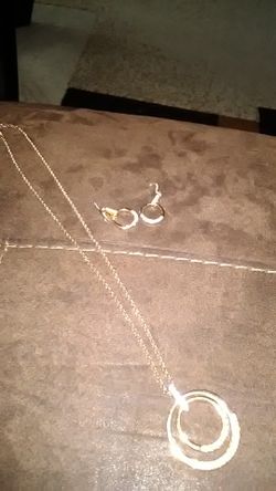 Necklace and earrings