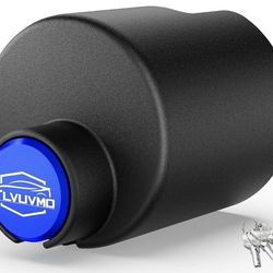 Trailer Hitch Lock for 2 5/16" & 2" & 1 7/8" Couplers, Universal Heavy Duty Tongue Locks, Uncuttable Anti -Theft Steel Enclosed Coupler Lock for Trail