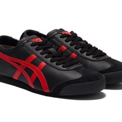  Onitsuka Tiger MEXICO 66  BLACK CLASSIC RED