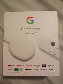 Google Chromecast with Google TV 4K UHD Media Streamer - Snow