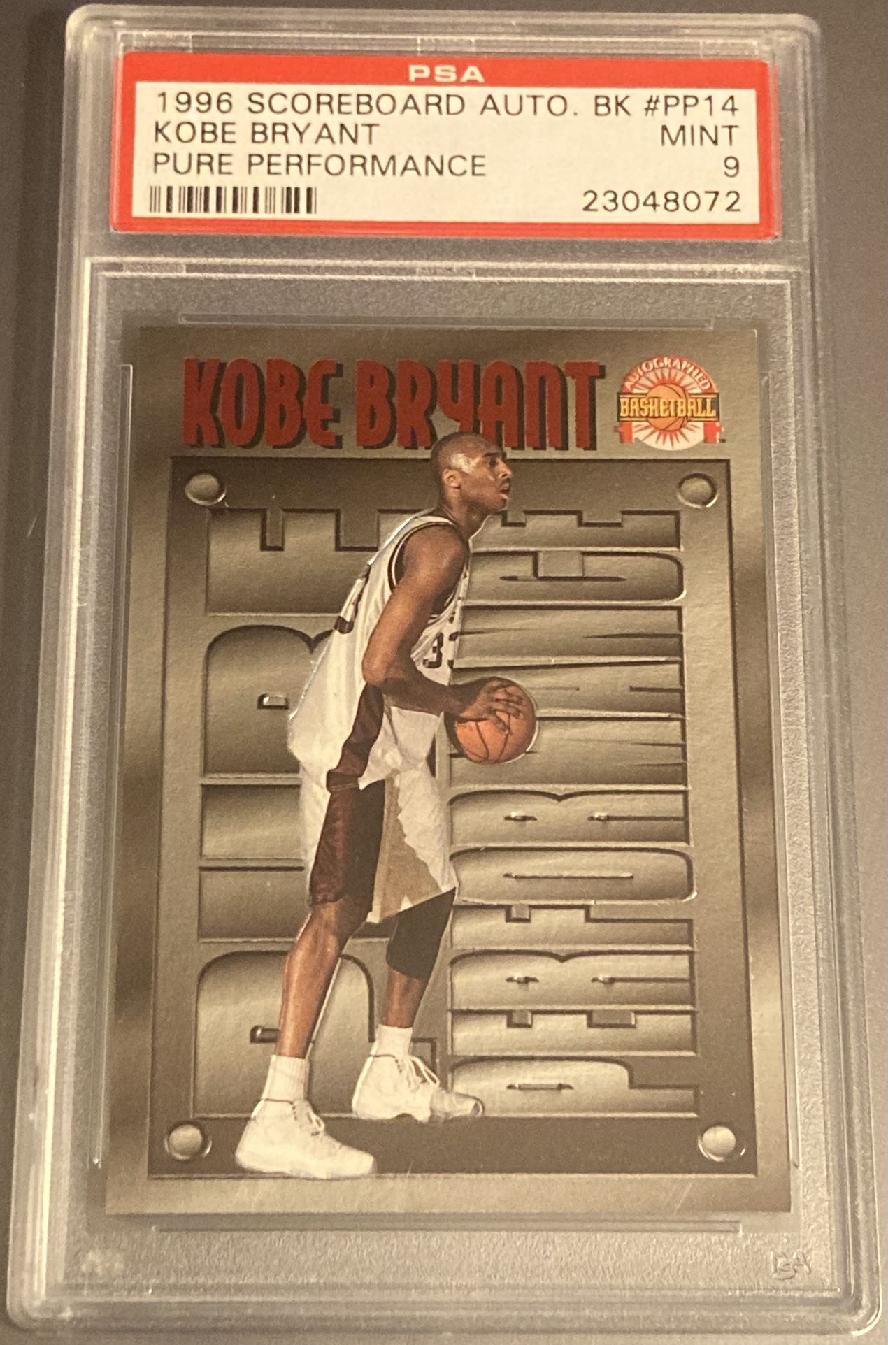 **READ** Kobe Bryant 1996-97 Score Board Pure Performance PSA 9 # PP14 MINT Rookie card
