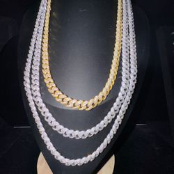 S925 Moissanite Cuban Chain  