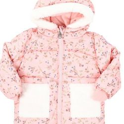 Super Cute Jessica Simpson Baby Puffer Jacket Pink Floral